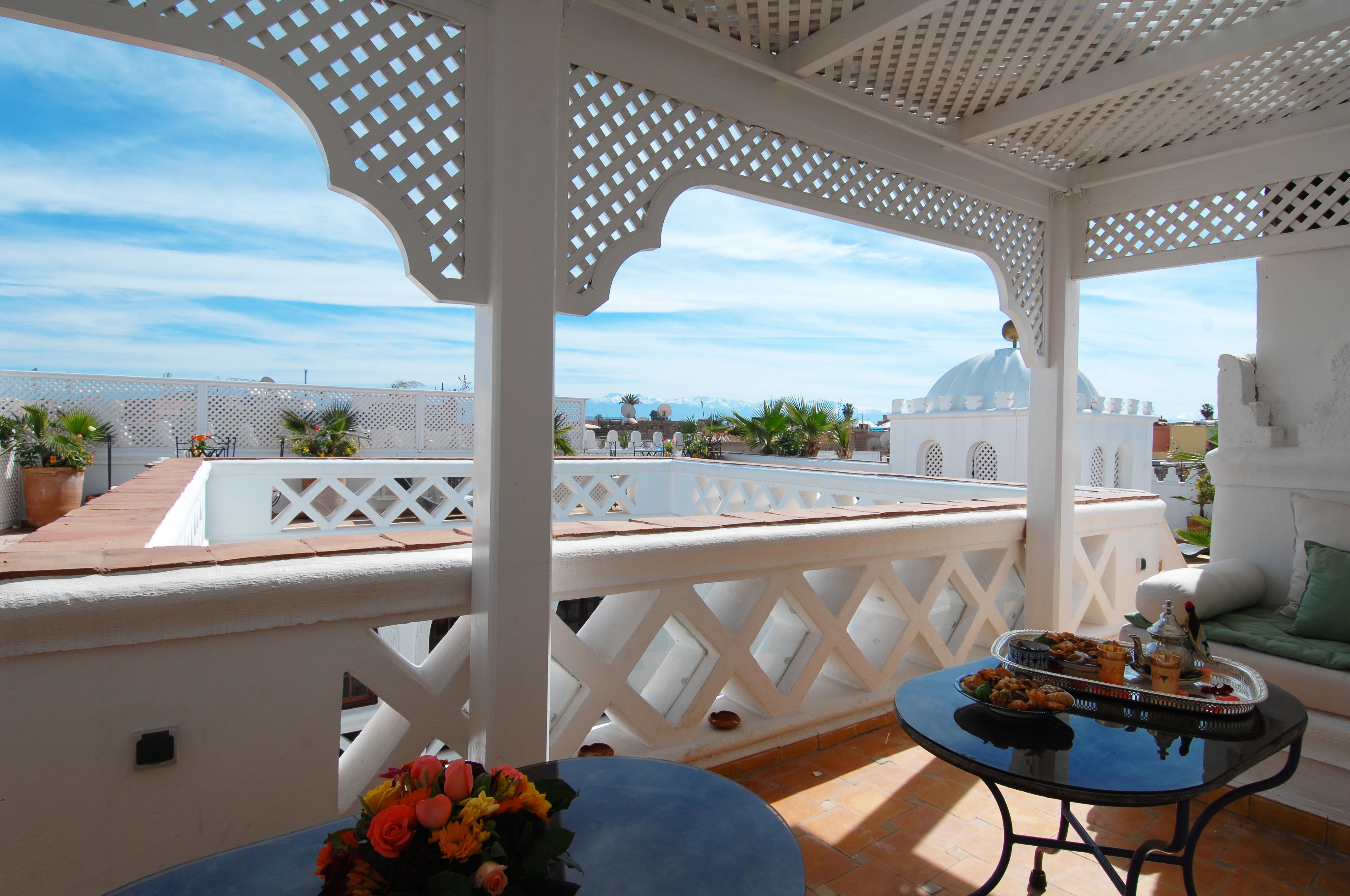 Готель Riad Palais Des Princesses & Spa Марракеш Екстер'єр фото A view from the rooftop of the hotel